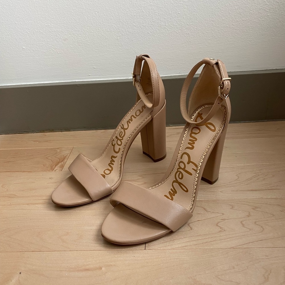 Sam Edelman Yaro Block Heel Sandals (nude)